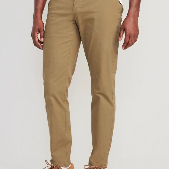 Old Navy Men's Khaki Tan Chinos 40/34 Athletic Taper Built in Flex. - Picture 1 of 16